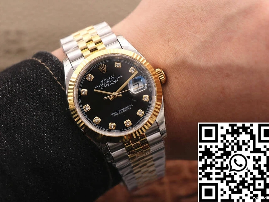 Dial Datejust M126233-0021 EW Diamond Black Factory Rolex 1204